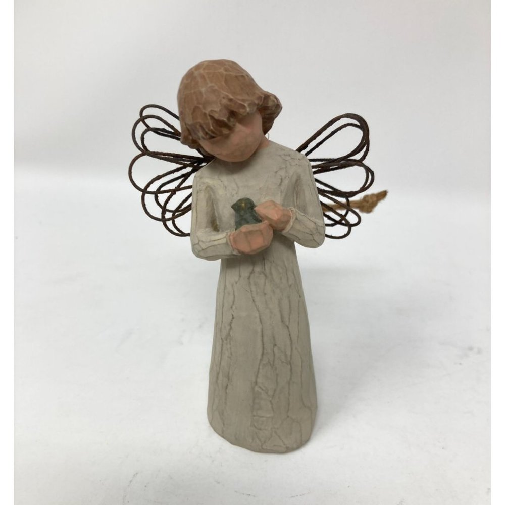 Willow Tree Angel of Healing 1999 ~ Angel Holding Bird Figurine Ornament